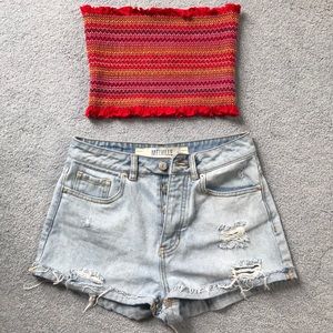 Brandy Melville High-Waisted Jean Shorts